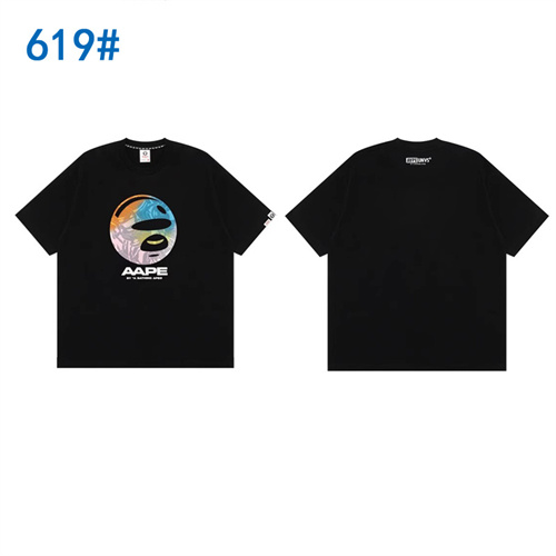 Aape Bape Round neck T-shirt-M-0041