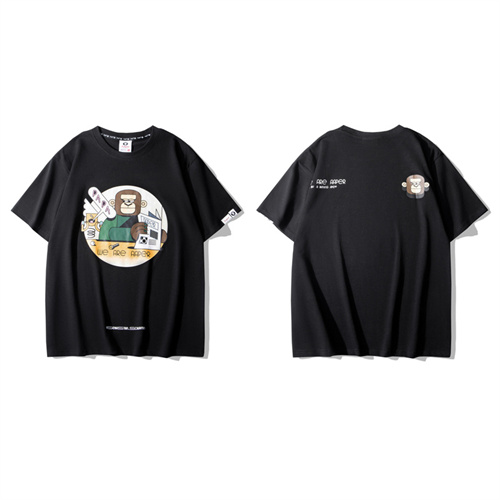 Aape Bape Round neck T-shirt-M-0046