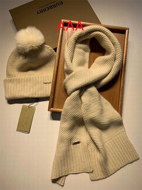 Burberry Hat and scarvf(AAA)-010