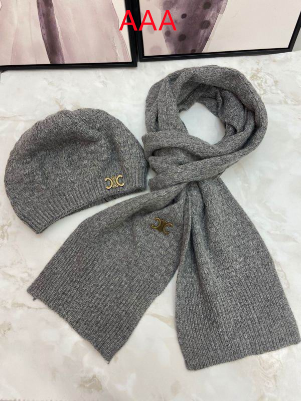 Celine Hat and scarvf(AAA)-0027