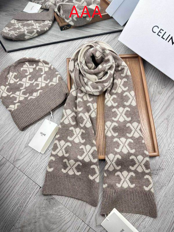 Celine Hat and scarvf(AAA)-0047