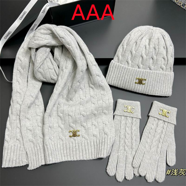 Celine Hat and scarvf(AAA)-0092