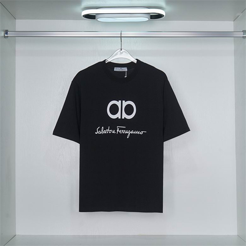 Ferragamo Round neck T-shirt-M-076