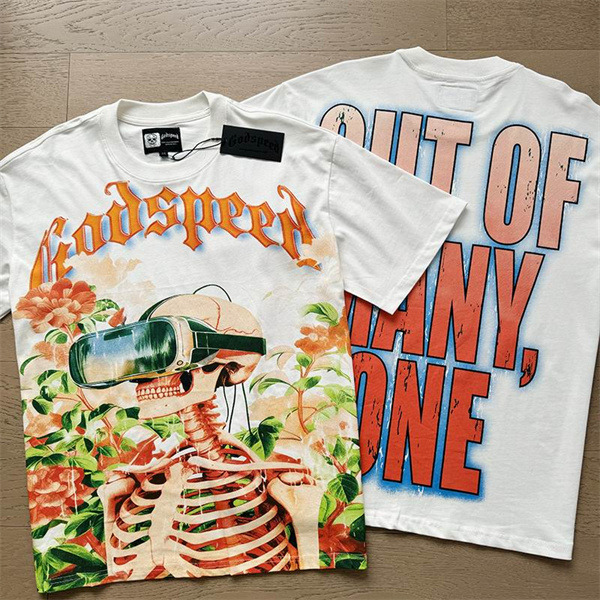 Godspeed neck T-shirt-M-0137