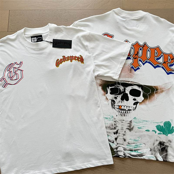 Godspeed neck T-shirt-M-0147