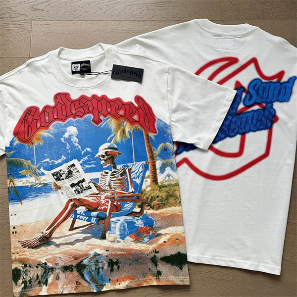 Godspeed neck T-shirt-M-0149