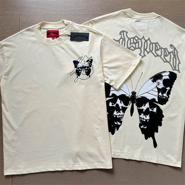 Godspeed neck T-shirt-M-0153