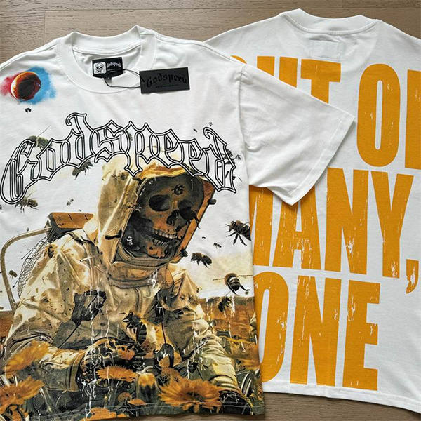 Godspeed neck T-shirt-M-0175