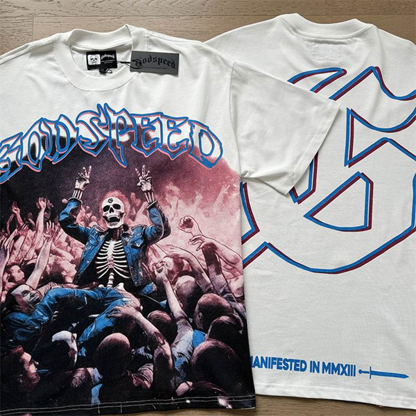 Godspeed neck T-shirt-M-0183