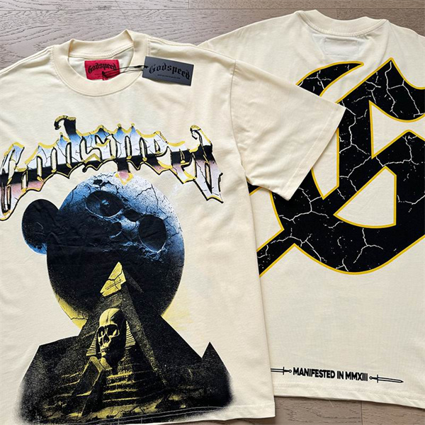 Godspeed neck T-shirt-M-0186