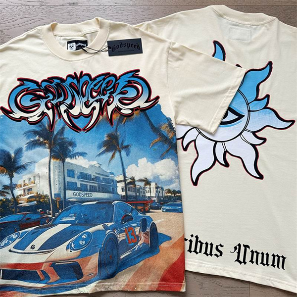 Godspeed neck T-shirt-M-0195