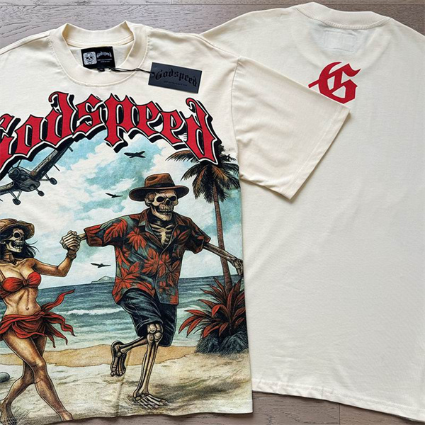 Godspeed neck T-shirt-M-0217