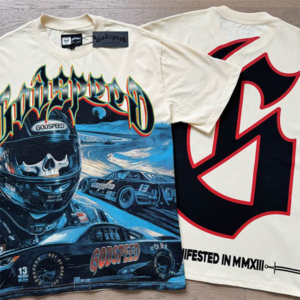 Godspeed neck T-shirt-M-0222