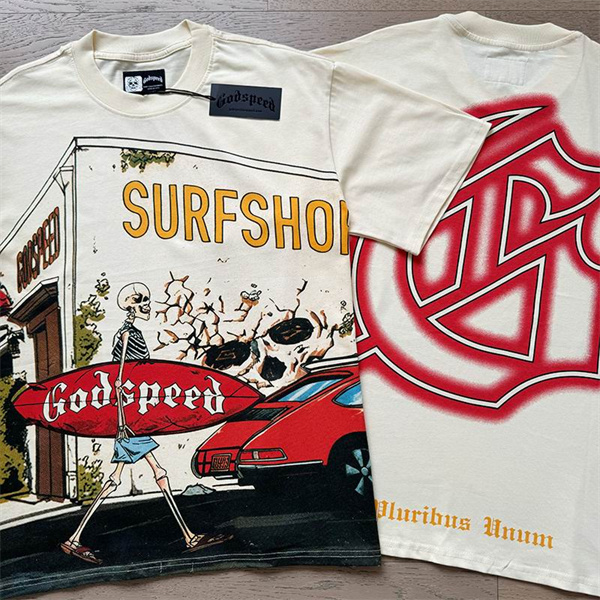 Godspeed neck T-shirt-M-0224