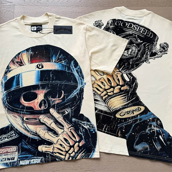 Godspeed neck T-shirt-M-0228