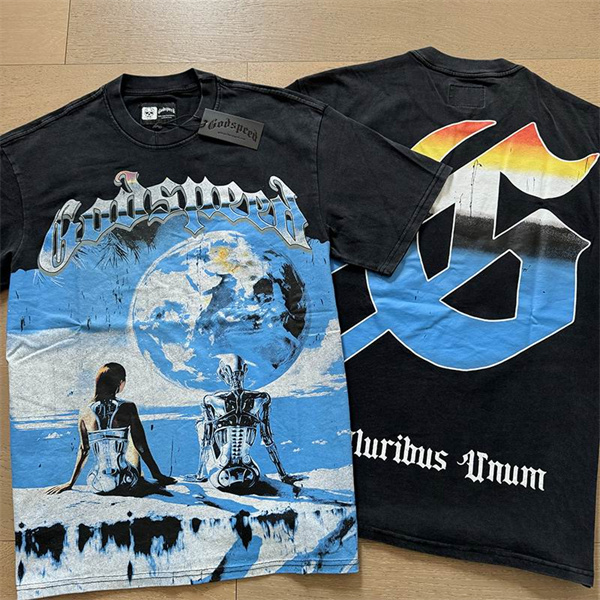 Godspeed neck T-shirt-M-0006