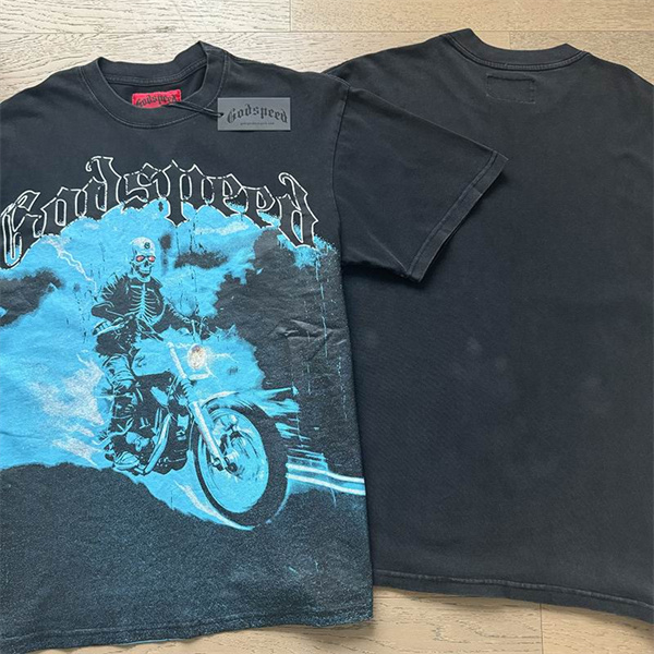 Godspeed neck T-shirt-M-0065