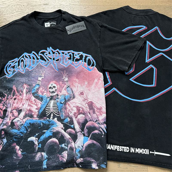 Godspeed neck T-shirt-M-0066