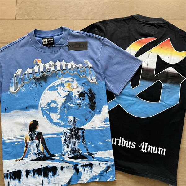 Godspeed neck T-shirt-M-0007