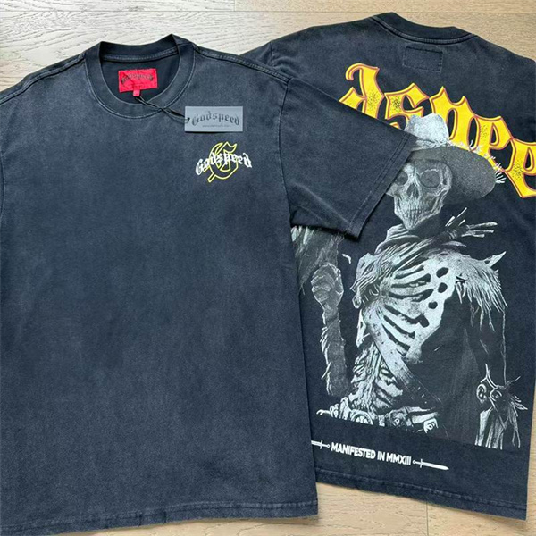 Godspeed neck T-shirt-M-0079