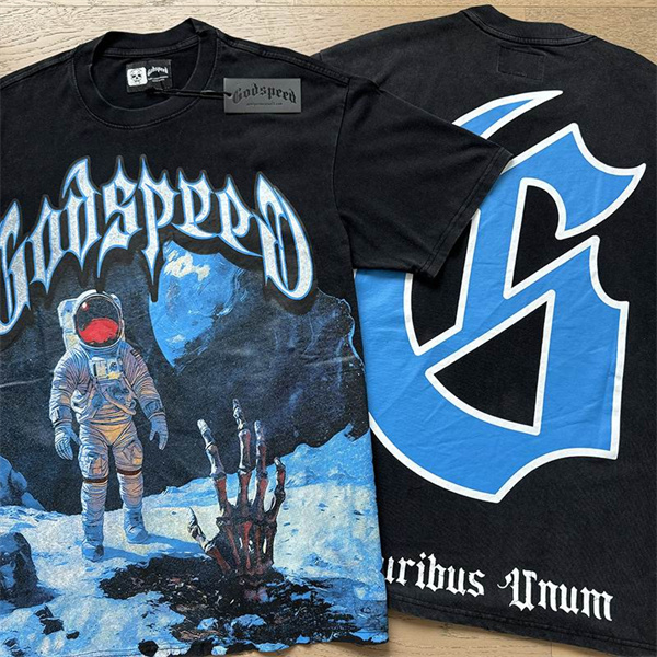 Godspeed neck T-shirt-M-0097