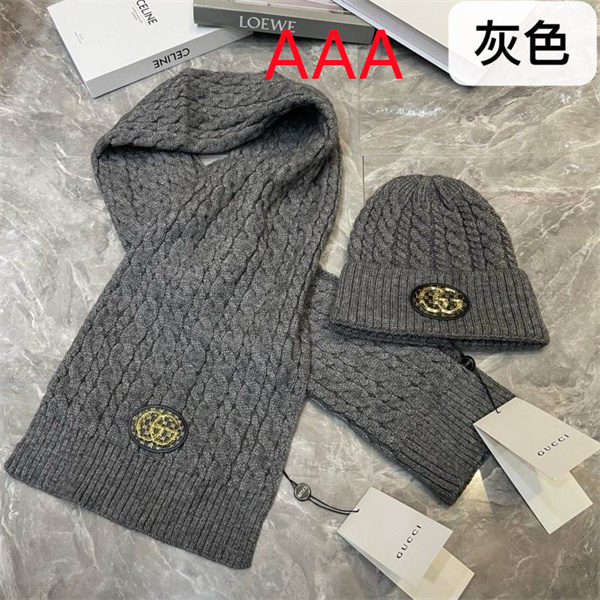 Gucci Hat and scarvf(AAA)-0085