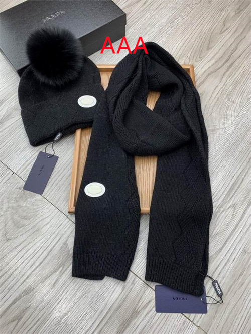 Prada Hat and scarvf(AAA)-015