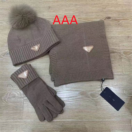 Prada Hat and scarvf(AAA)-037