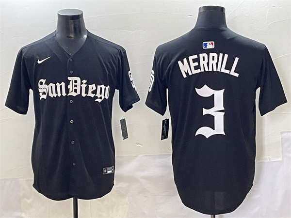 San Diego Padres Majestic Jerseys-0973