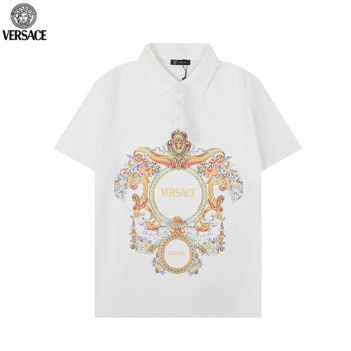 Versace Lapel T-shirts-M-093