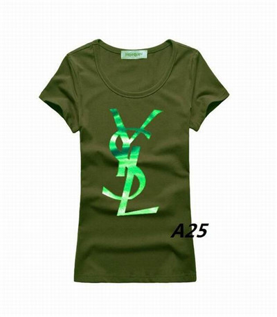 Ysl Round neck T-shirt-W-042