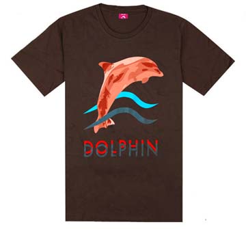 Pink dolphin T-shirt-253